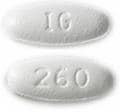 Imprint IG 260 - zolpidem 10 mg