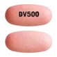 Image 1 - Imprint DV500 - divalproex sodium 500 mg