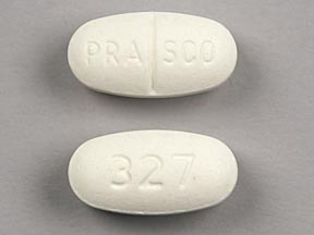 Imprint PRASCO 327 - guaifenesin/phenylephrine 30 mg / 900 mg