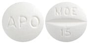 Imprint APO MOE 15 - moexipril 15 mg