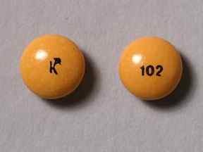 Imprint K 102 - bisacodyl 5 mg
