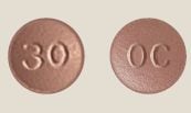 Imprint OC 30 - OxyContin 30 mg