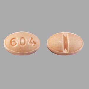Pill Finder: 604 Peach Elliptical / Oval - Medicine.com