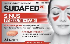 Image 1 - Imprint SU PE WL 89 - Sudafed PE Pressure + Pain acetaminophen 325 mg / phenylephrine hydrochloride 5 mg