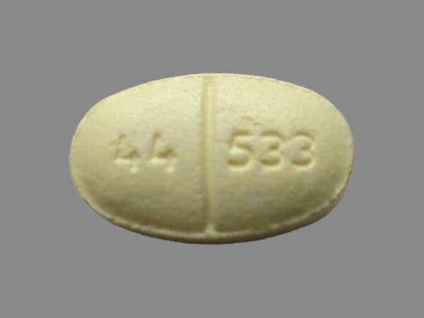 Image 1 - Imprint 44 533 - Mucus Relief DM dextromethorphan hydrobromide 20 mg / guaifenesin 400 mg