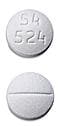 Imprint 54 524 - tinidazole 250 mg