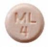 Imprint ML 4 - montelukast 4 mg (base)