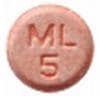 Imprint ML 5 - montelukast 5 mg (base)