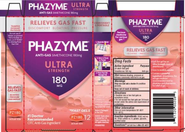 Image 1 - Imprint PZ180 - Phazyme Ultra Strength simethicone 180 mg