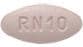 Imprint RN10 - rizatriptan 10 mg (base)