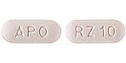 Image 1 - Imprint APO RZ 10 - rizatriptan 10 mg (base)