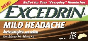 Image 1 - Imprint LDE - Excedrin Mild Headache acetaminophen 325 mg / caffeine 65 mg