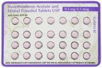 Image 1 - Imprint D5 - ethinyl estradiol/norethindrone 0.0025 mg / 0.5 mg