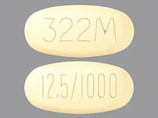 Imprint 322M 12.5/1000 - alogliptin/metformin 12.5 mg / 1000 mg