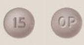 Image 1 - Imprint OP 15 - oxycodone 15 mg