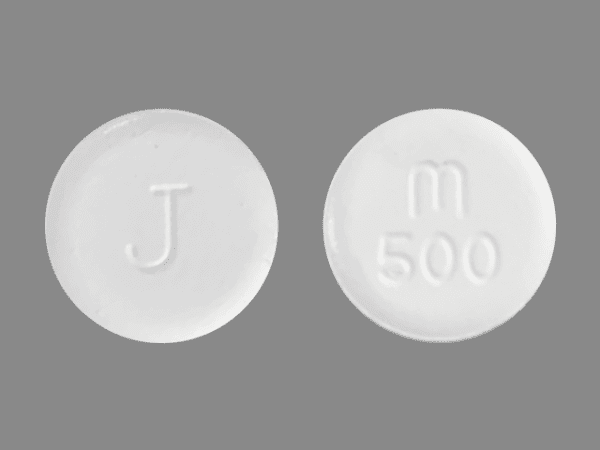 Image 1 - Imprint J m 500 - Vermox 500 mg