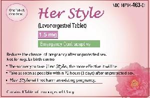 Image 1 - Imprint 15 - Her Style levonorgestrel 1.5 mg