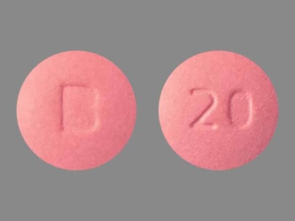 Image 1 - Imprint B 20 - rosuvastatin 20 mg