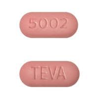 Imprint TEVA 5002 - amlodipine/hydrochlorothiazide/olmesartan 10 mg / 25 mg / 40 mg