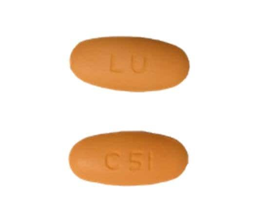 Image 1 - Imprint LU C51 - abacavir/lamivudine 600 mg / 300 mg