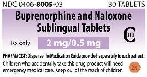 M 2N - Buprenorphine Hydrochloride and Naloxone Hydrochloride (Sublingual)