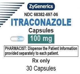 Imprint ZA 65 100 mg - itraconazole 100 mg