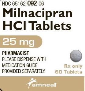 Imprint AN 092 - milnacipran 25 mg