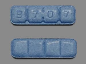 Image 1 - Imprint B 7 0 7 - alprazolam 2 mg