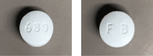 Image 1 - Imprint F B 680 - Nalocet acetaminophen 300 mg / oxycodone hydrochloride 2.5 mg