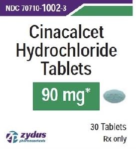 Image 1 - Imprint 1002 - cinacalcet 90 mg