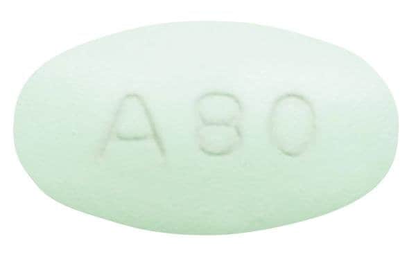 Imprint A80 - lurasidone 80 mg