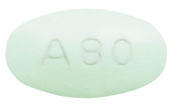 Image 1 - Imprint A80 - lurasidone 80 mg