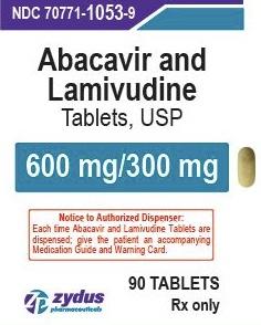 Imprint 1049 - abacavir/lamivudine 600 mg / 300 mg