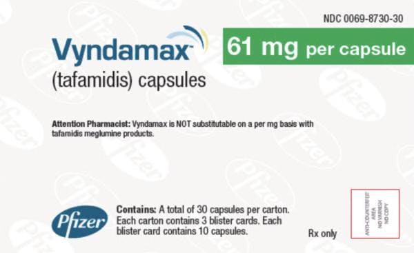 Imprint VYN 61 - Vyndamax tafamidis 61 mg