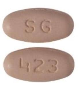 Imprint SG 423 - ranolazine 500 mg
