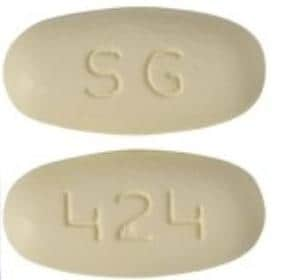 Image 1 - Imprint SG 424 - ranolazine 1000 mg