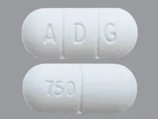 Imprint A D G 750 - chlorzoxazone 750 mg