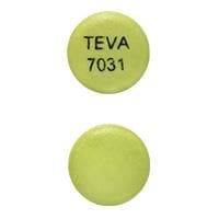 Image 1 - Imprint TEVA 7031 - mycophenolic acid 180 mg