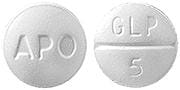 Image 1 - Imprint APO GLP 5 - glipizide 5 mg