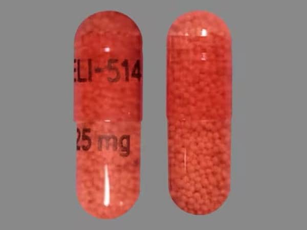 ELI-514 25 mg - Amphetamine and Dextroamphetamine Extended Release