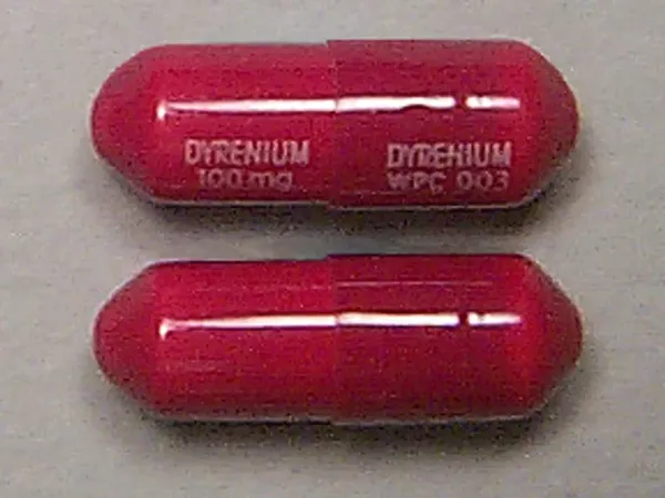 Imprint DYRENIUM 100 mg DYRENIUM WPC 003 - triamterene 100 mg