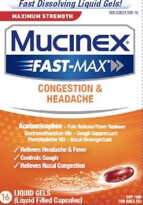 Image 1 - Imprint PC9 - Mucinex Fast-Max Congestion & Headache acetaminophen 325 mg / dextromethorphan hydrobromide 10 mg / phenylephrine hydrochloride 5 mg