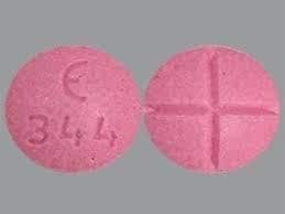 Image 1 - Imprint E 344 - amphetamine/dextroamphetamine 20 mg