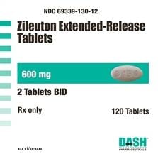 Image 1 - Imprint D130 - zileuton 600 mg