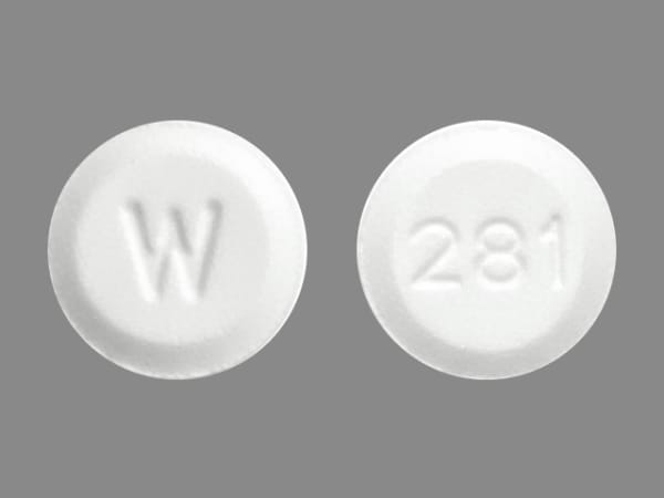 Image 1 - Imprint W 281 - methylphenidate 5 mg