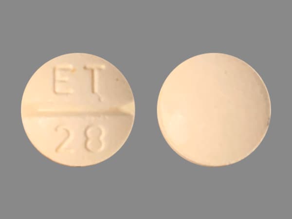 Image 1 - Imprint ET 28 - folic acid 1 mg