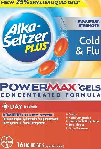 Image 1 - Imprint ASP DC - Alka-Seltzer Plus Maximum Strength Day Cold & Flu Liquid Gels acetaminophen 325 mg / dextromethorphan hydrobromide 10 mg / phenylephrine hydrochloride 5 mg