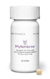 Imprint MVT 415 - Myfembree estradiol 1 mg / norethindrone acetate 0.5 mg / relugolix 40 mg
