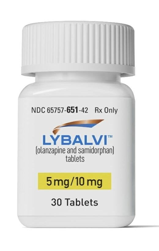 Imprint OS 5 - Lybalvi olanzapine 5 mg / samidorphan 10 mg