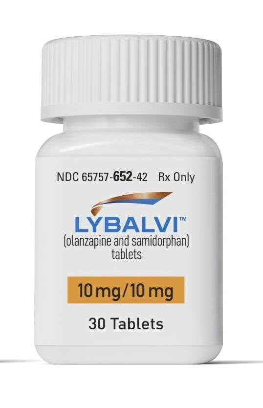 Imprint OS 10 - Lybalvi olanzapine 10 mg / samidorphan 10 mg